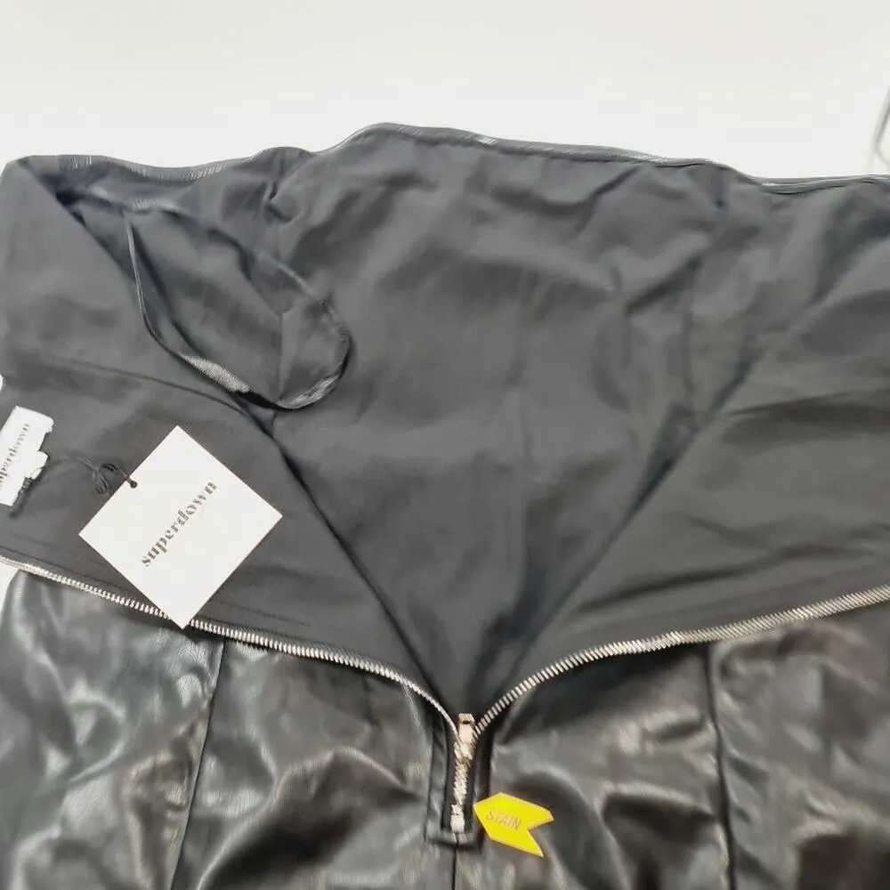 Superdown Lily Ruched Mini Dress in Black Large - Image 11