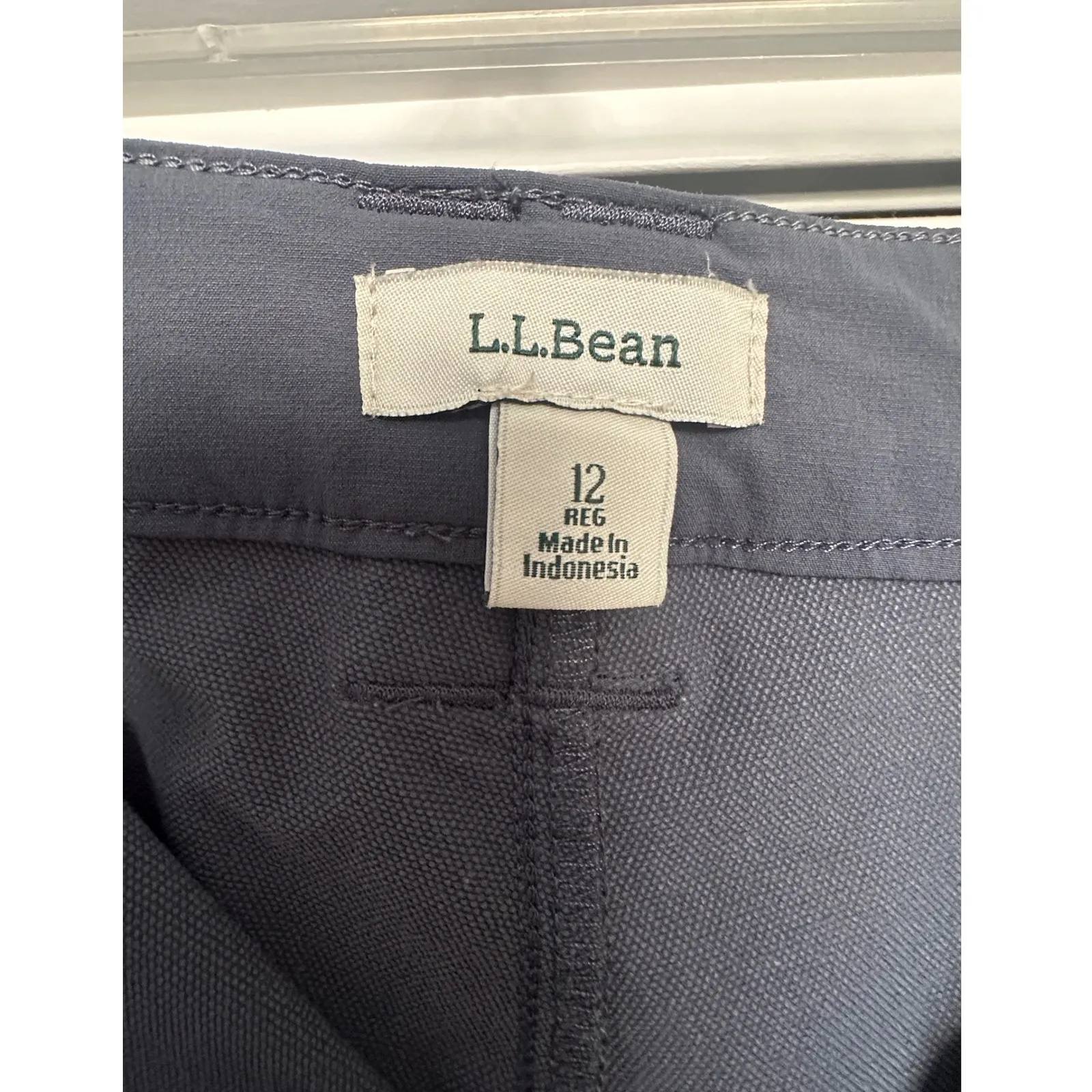 LLBean Women's Explorer Hiking Outdoor pants Size 12 Reg Blue Straight Leg - Image 5