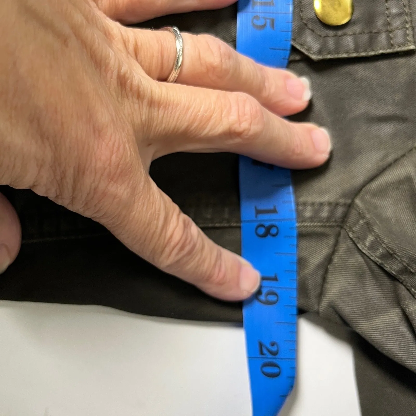 JCrew Waxed Field Jacket Olive Brown Preppy Heritage Utility Coat Outdoor Small‎ Green - Image 10