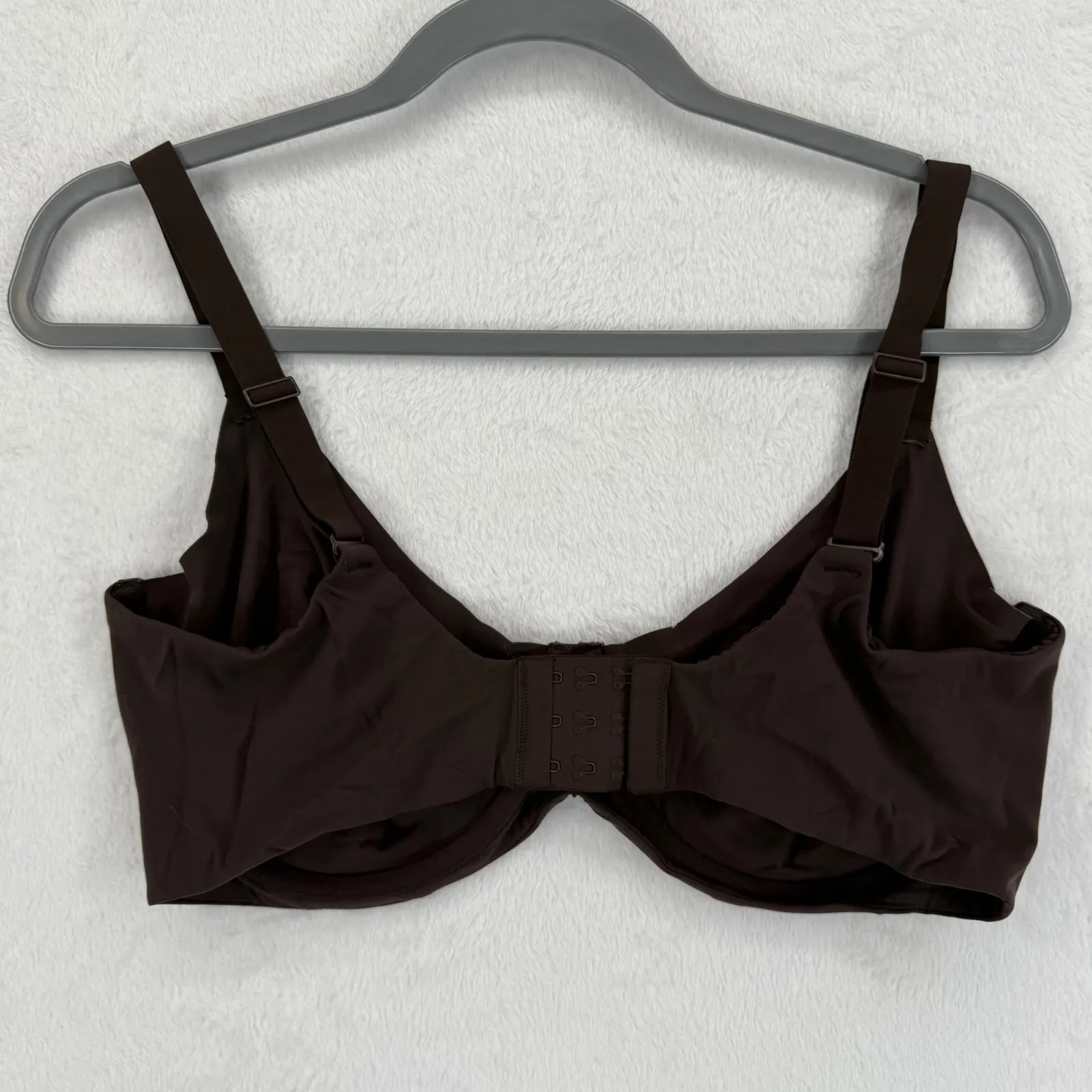 SKIMS Fits Everybody Underwire Bra‎ 40DD Brown Comfort Support Lingerie Women - Image 2