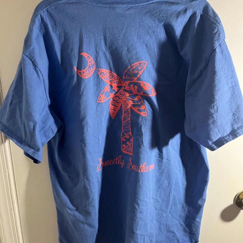 Sweetly Southern Tee Blue Size XL - Image 6