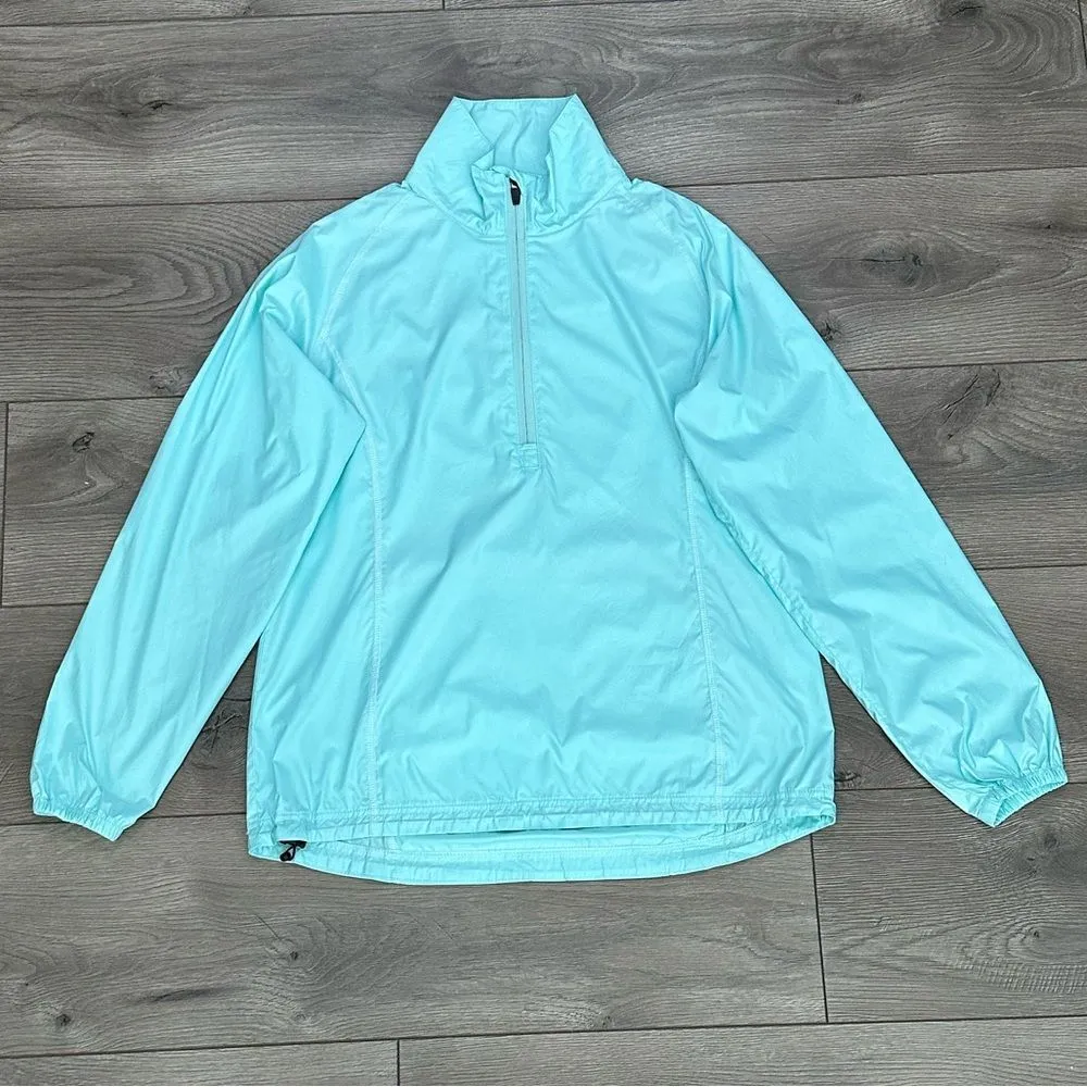 Peter Millar Element Wind 1/4 Zip‎ Golf Pullover Windbreaker Teal Size Small - Image 3