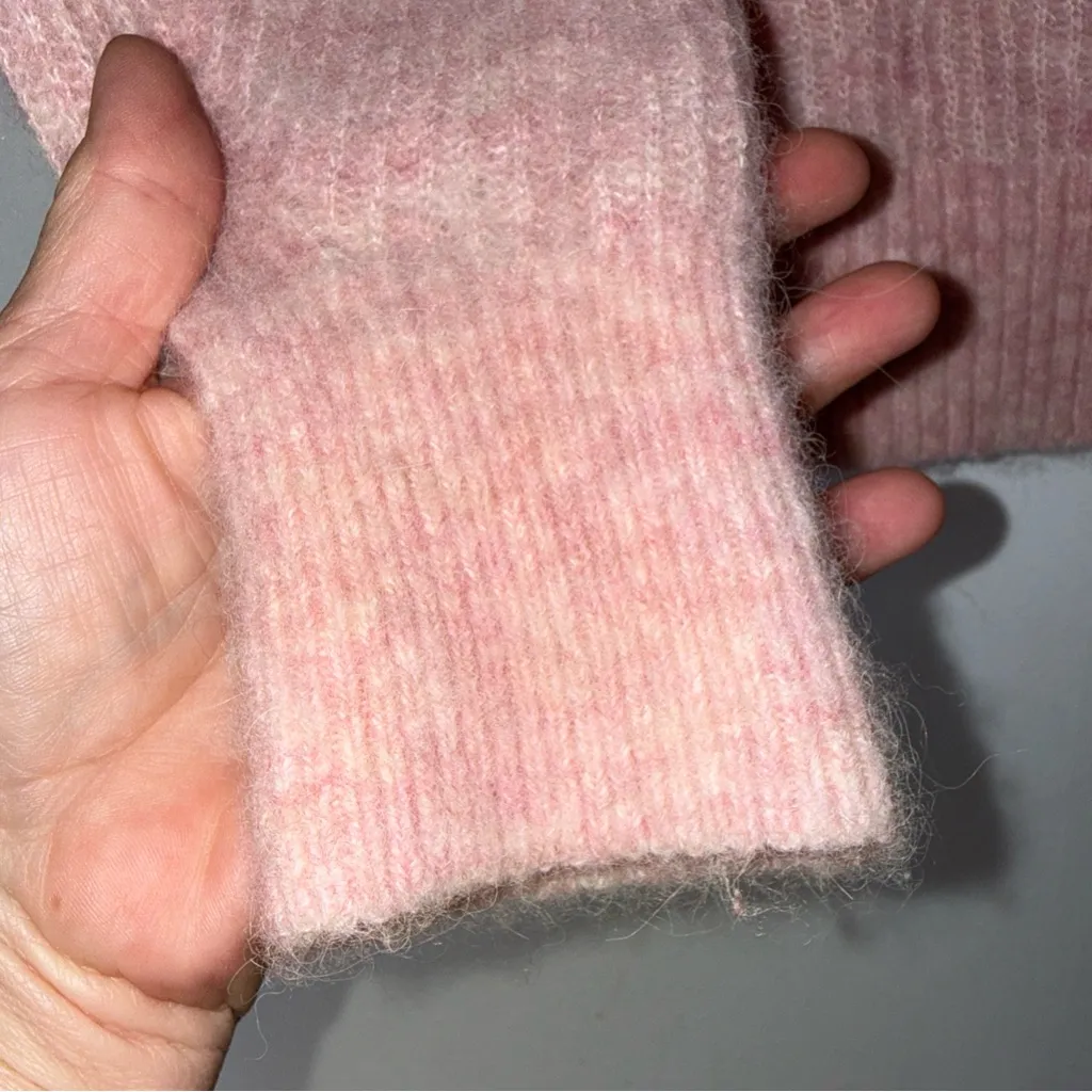 everlane the cocoon crew in alpaca Pink Large - Image 5