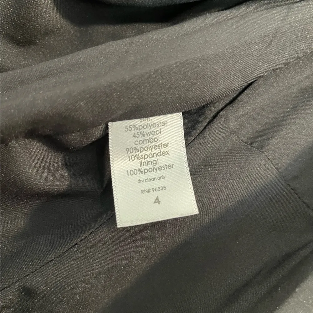 Black and Grey Wool Blend Susana Monaco Sleeveless Interview Dress Size 4 - Image 4