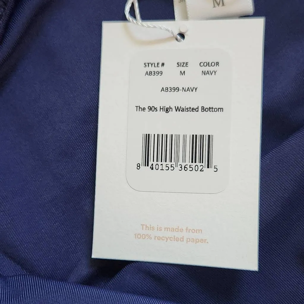 Andie Navy Swim Bottom NWT Medium Dark Blue Swim Bikini Bottom Navy Swimwear - Image 6