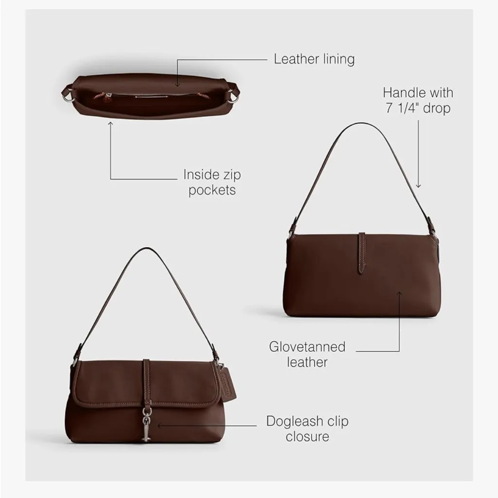 Coach Hamptons Bag Shoulder Purse Maple New NWT - Image 10