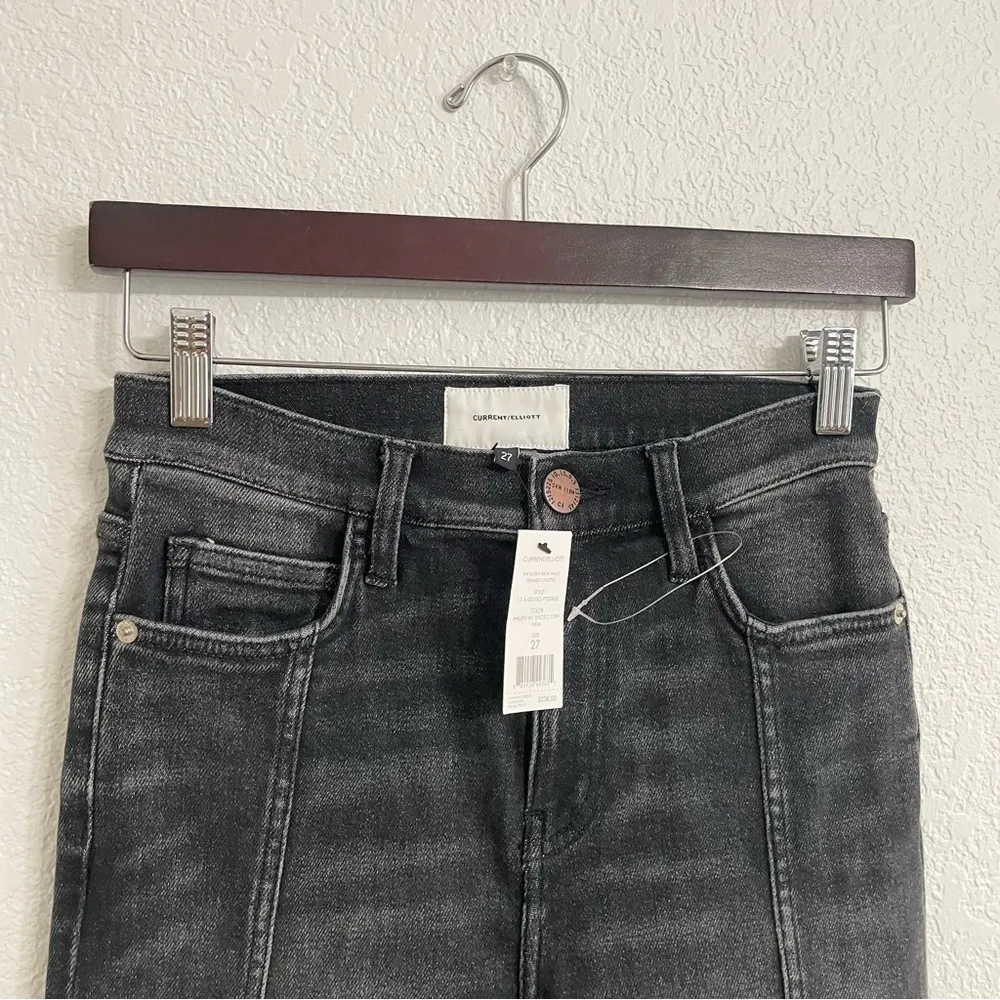 NWT Current/Elliott Womens Jeans Denim High Waist Seamed Stiletto Ankle Size 27 - Image 3