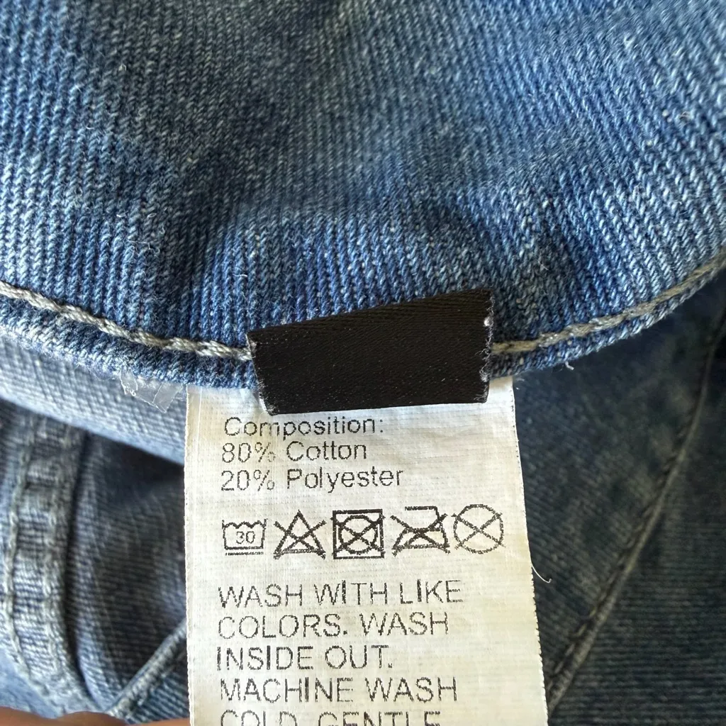 SHEIN Curve Women’s Blue Denim Skirt Size 1X Plus Size Stretch Jean Skirt - Image 8