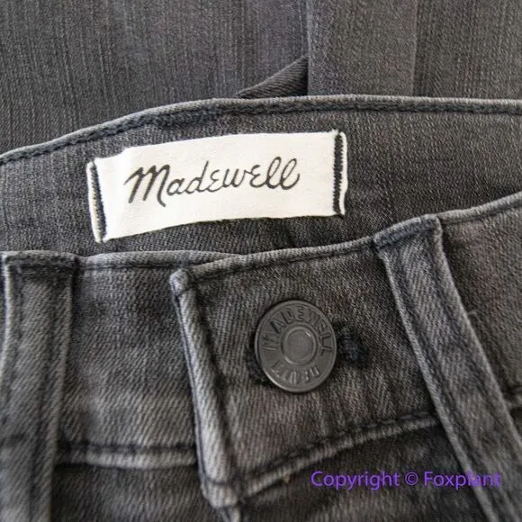 NEW Madewell‎ Petite Stovepipe Jeans in Banberry Wash: Raw-Hem, P27 - Image 14