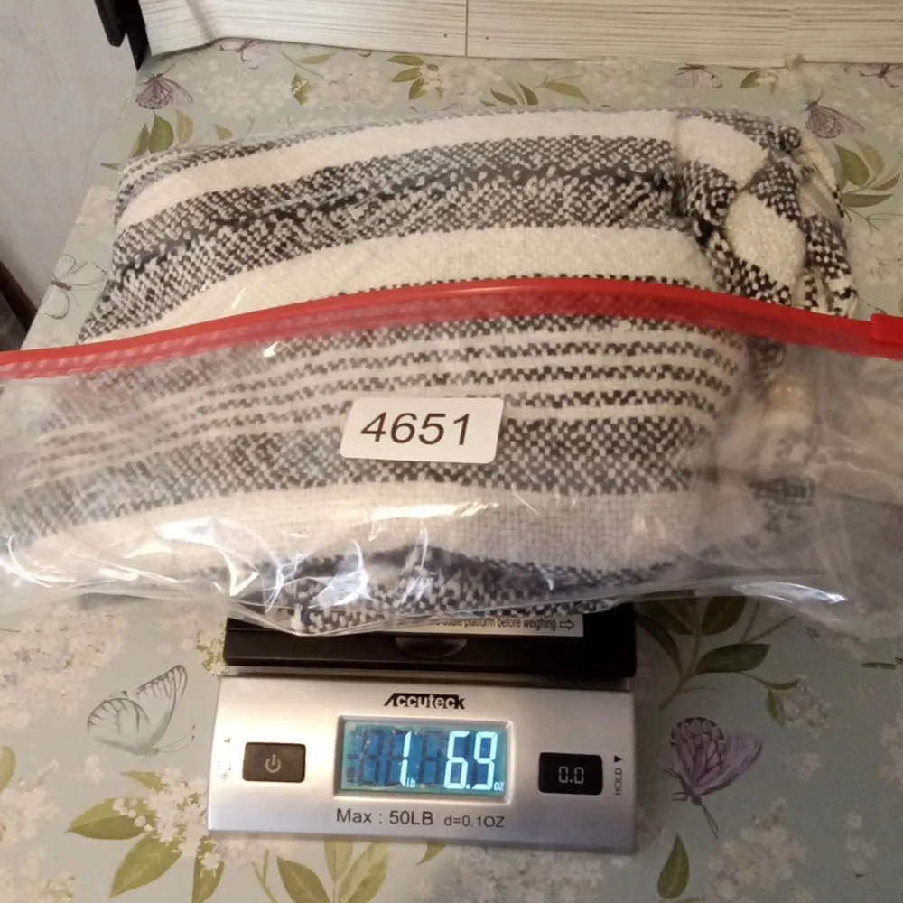 Eileen Fisher System Striped Woven Fringe Sweater Organic Cotton Womens XL - Image 12