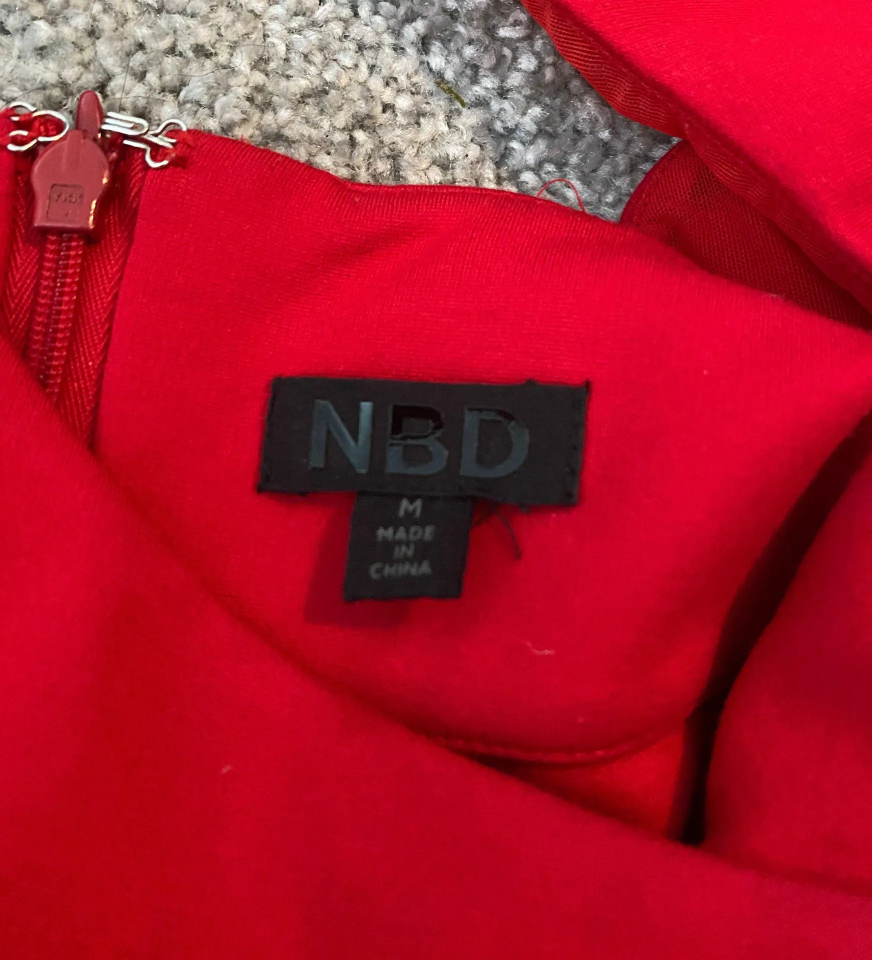 NBD Red Cocktail Dress - Image 4