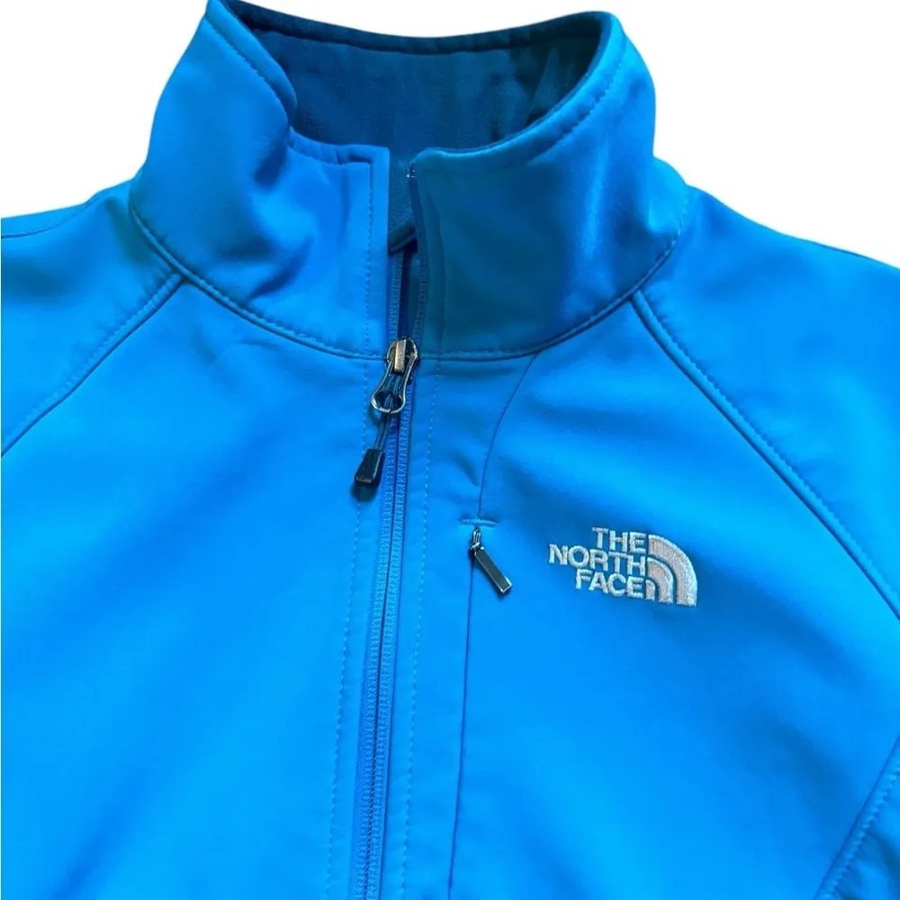 The North Face Womens Apex Bionic Jacket Full Zip Fleece Lined Turquoise Blue S - Image 4