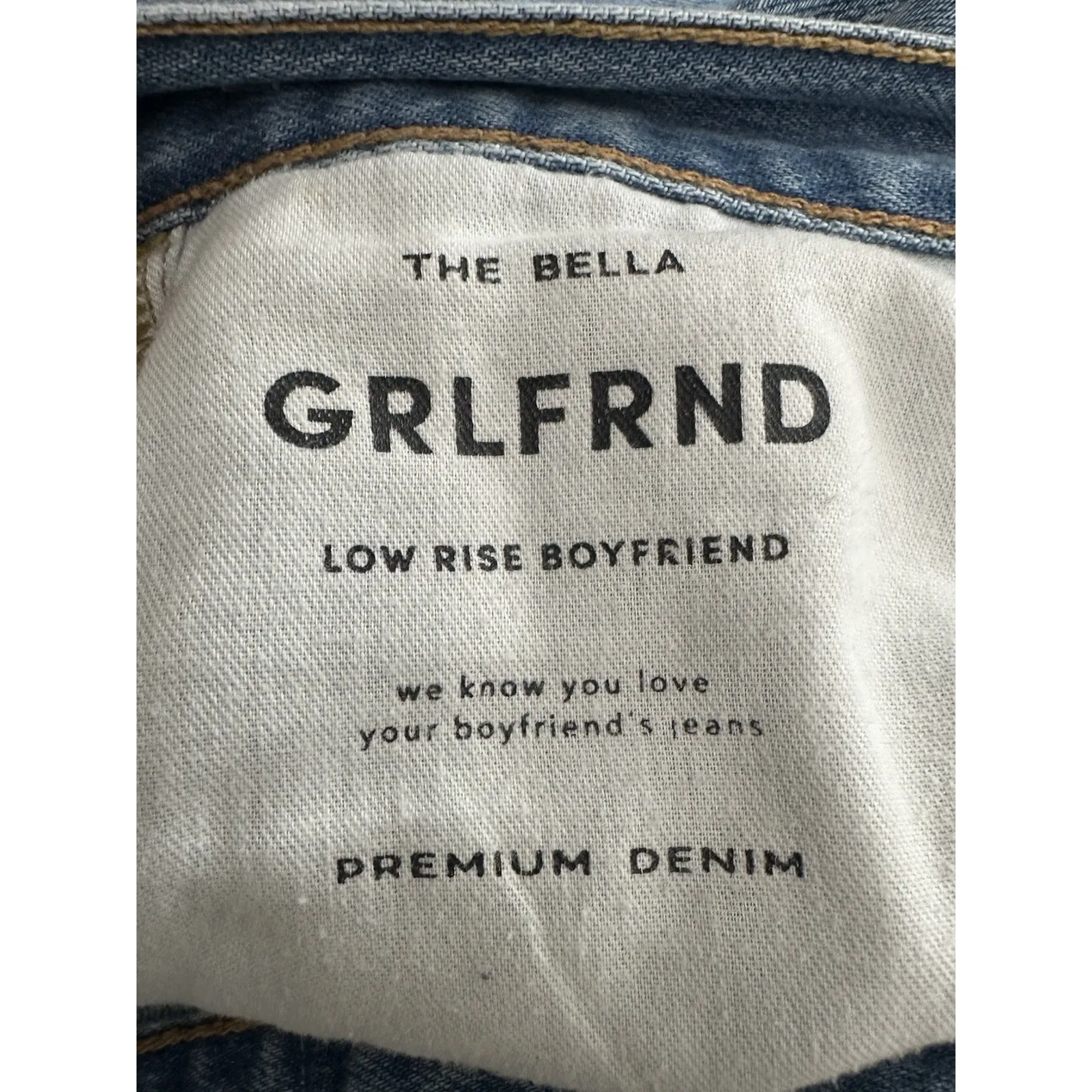 GRLFRND x Revolve The Bella Low Rise 26 Boyfriend Baggy Jeans Distressed #P1-8 - Image 6