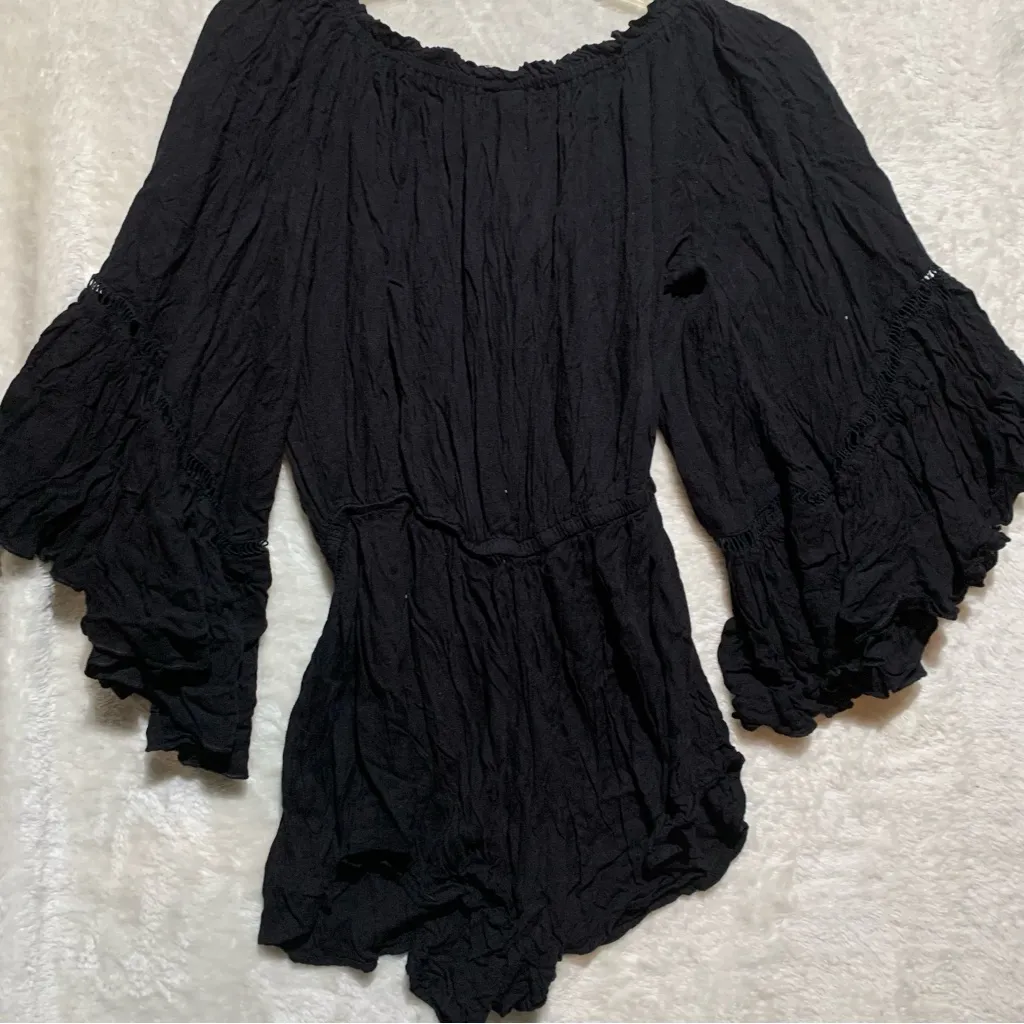 Elan Black‎ Ruffled Jumpsuit - Image 6