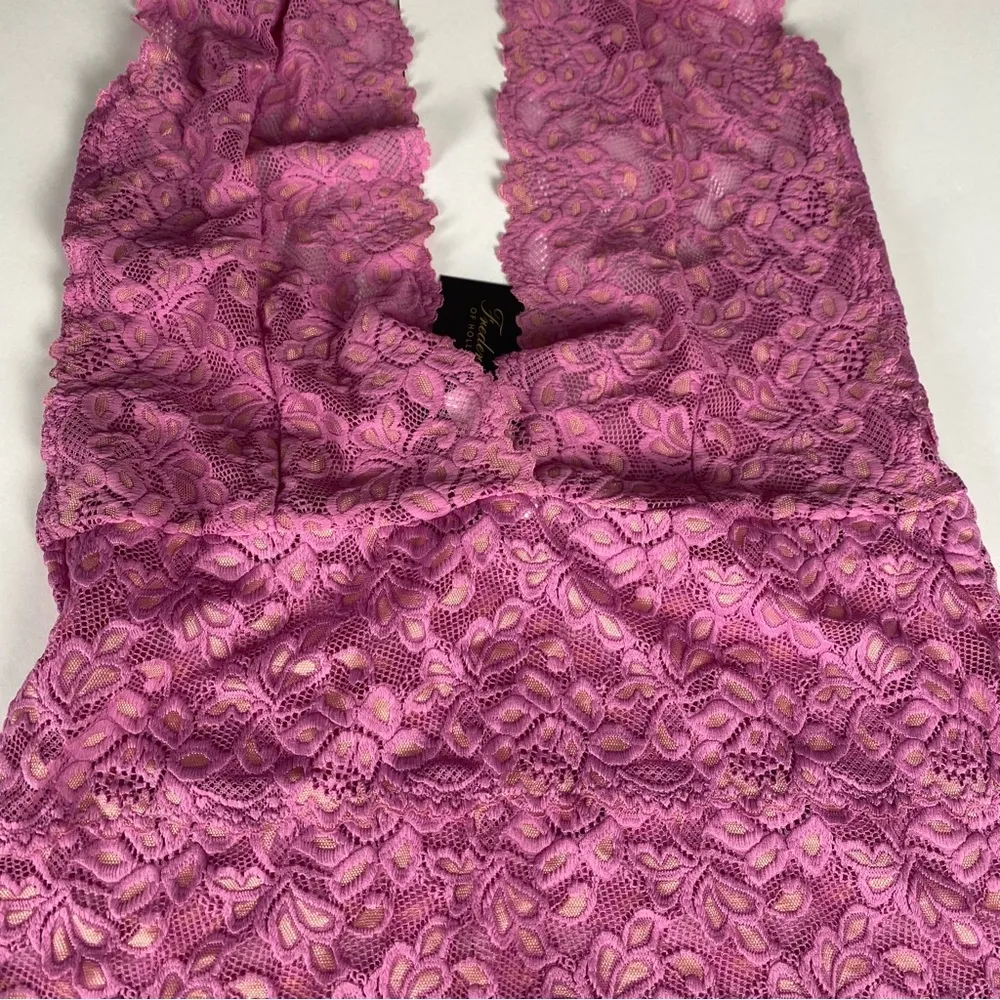 Fredericks Of Hollywood Jessica Lace Cami Babydoll Halter Top Coquette Large - Image 3