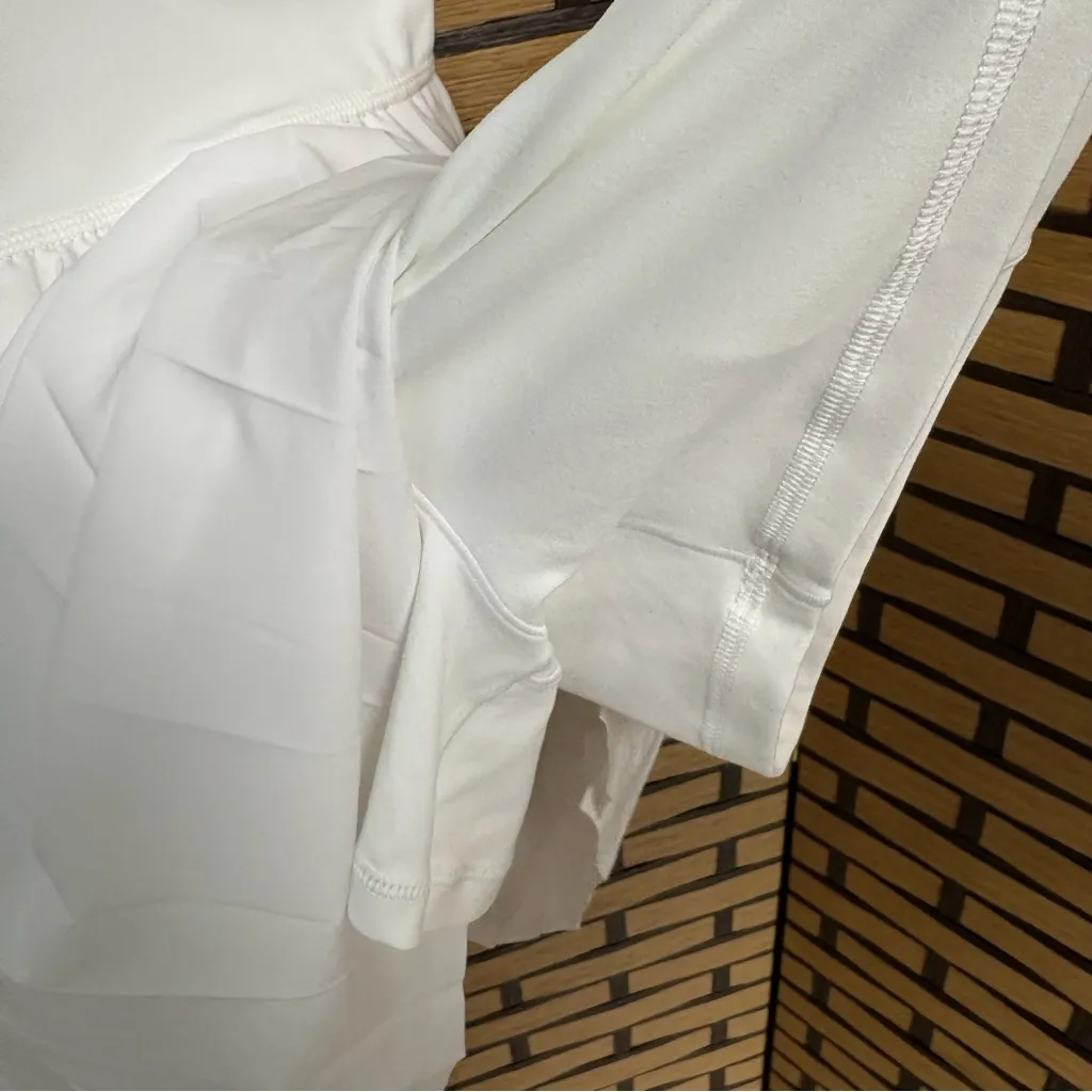 Offline By Aerie You Serve White Pleated Dress With Built In‎ Shorts Size XL - Image 6