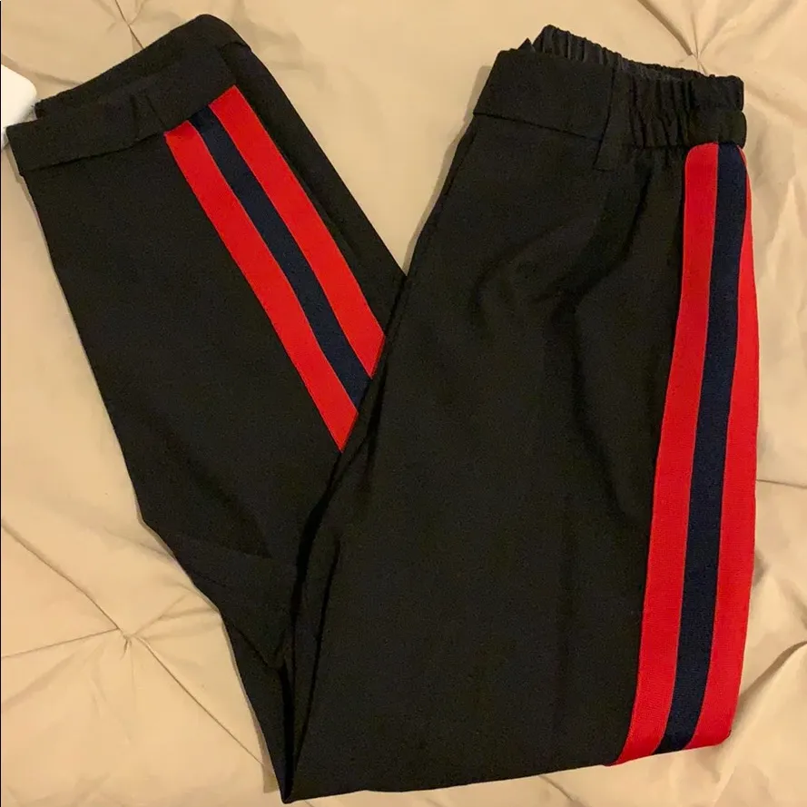 Black and Red Bershka Sporty jogger trouser pants Size XS - Image 8