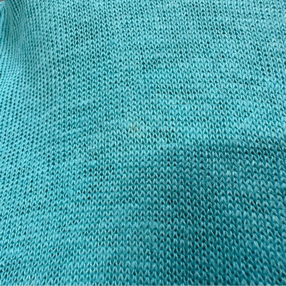 Eileen Fisher Women’s 100% Linen Square Boxy Shortsleeve Sweater Beachy Blue XL - Image 14