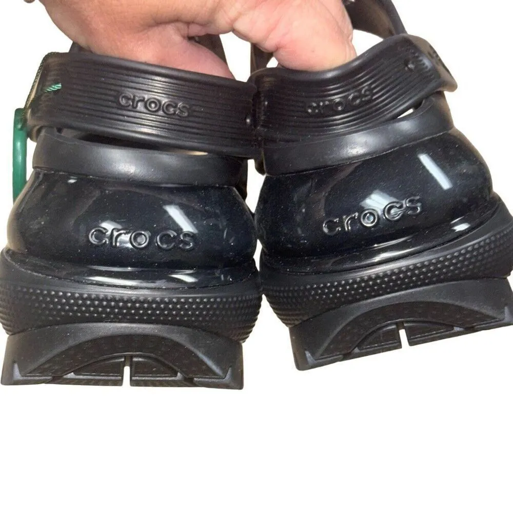 Crocs Classic Mega Crush Sandal  Thick Wedge Sandals Black Men's 5 Women's 7 - Image 6