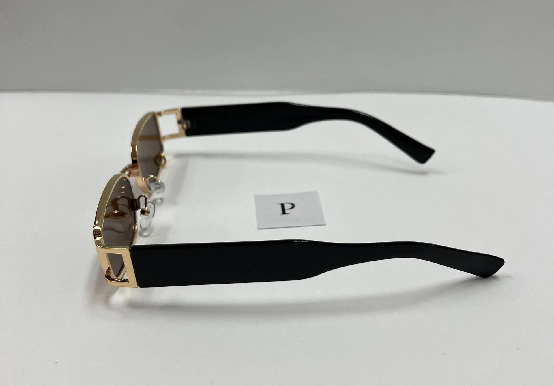 90s Square Brown Sunglasses / Small Brown Sunglasses - Image 3