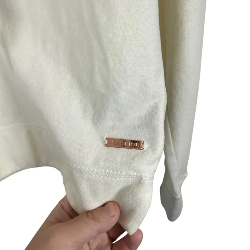 Sweaty Betty Women’s Escape Luxe Cropped Fleece Hoodie in Ivory Size XS - Image 10