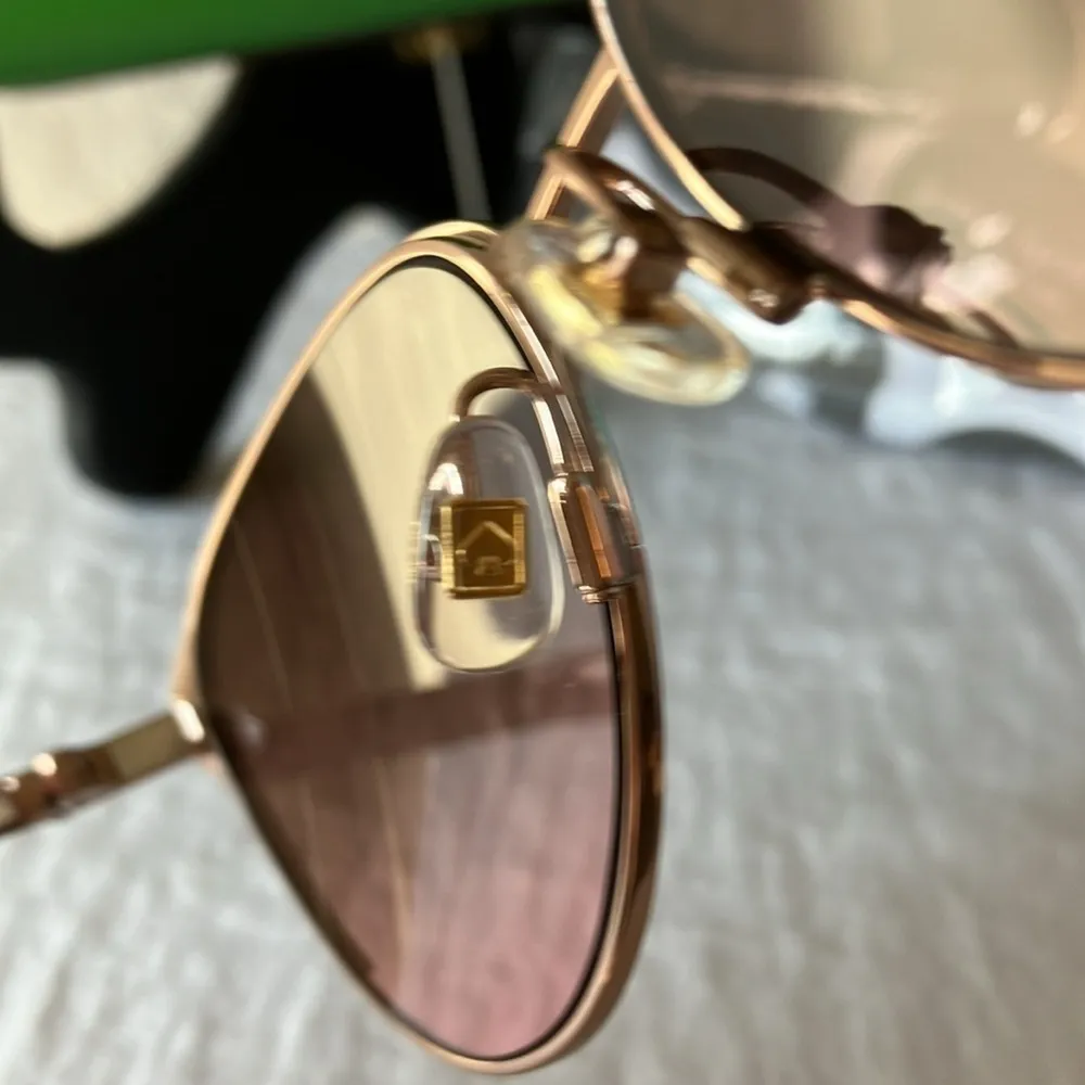 Kate Spade: Pink/Gold Tone Wire IANNA Cat Eye Sunglasses - Image 12