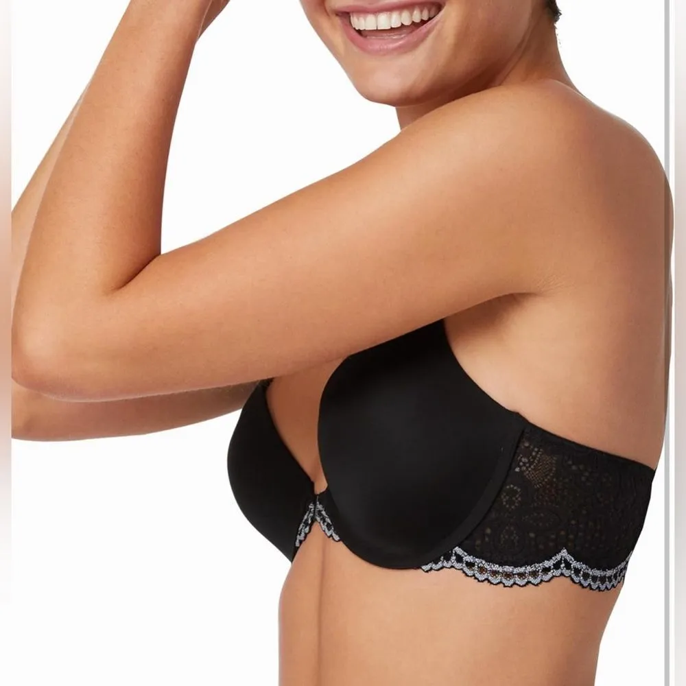 Maidenform T-shirt Bra Lightly-lined Underwire Racerback Black (303) - Image 2