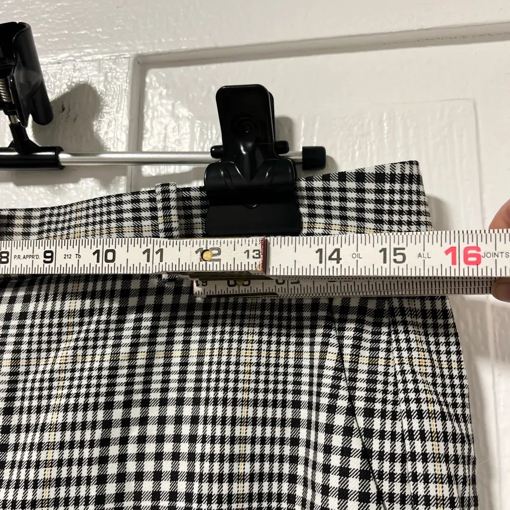 M.M. LaFleur Mejia Pant wool blend Plaid Sharkskin straight leg trouser pant 6 - Image 8