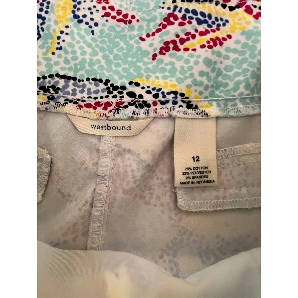 Westbound Women's Light Blue Multicolor Shorts - Image 4