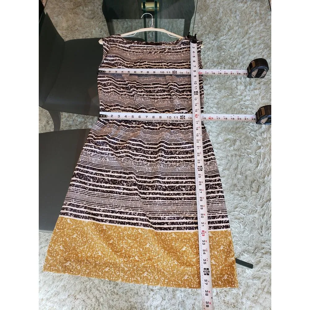 The Limited Sheath Dress Womens M Multi Striped Boat Neck Sleeveless Knee Length - Image 6