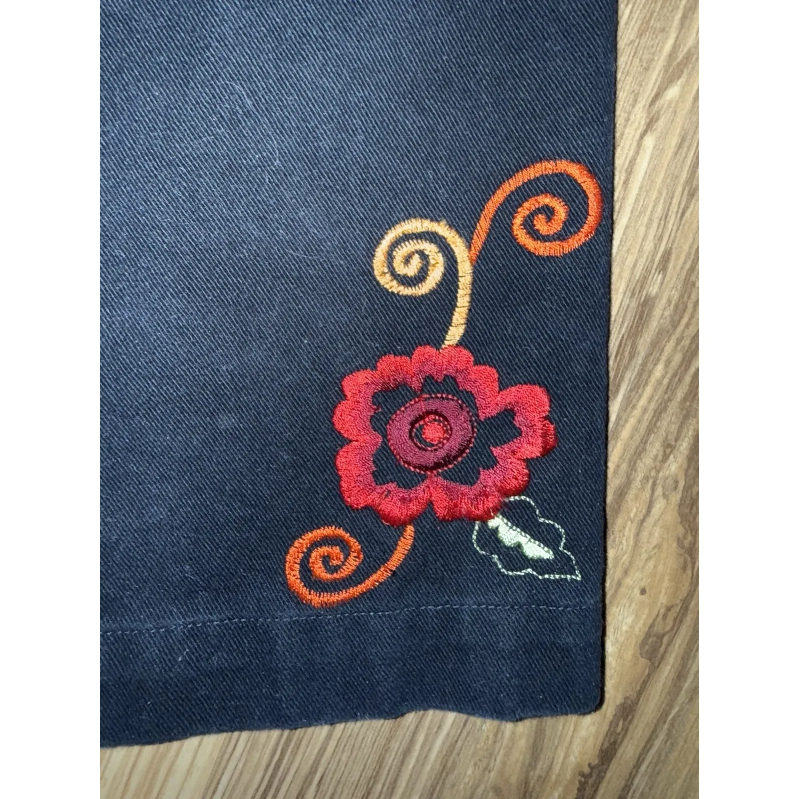 Tantrums Collection Women's Large Outfit Jacket Pants‎ Embroidered Floral Black - Image 11