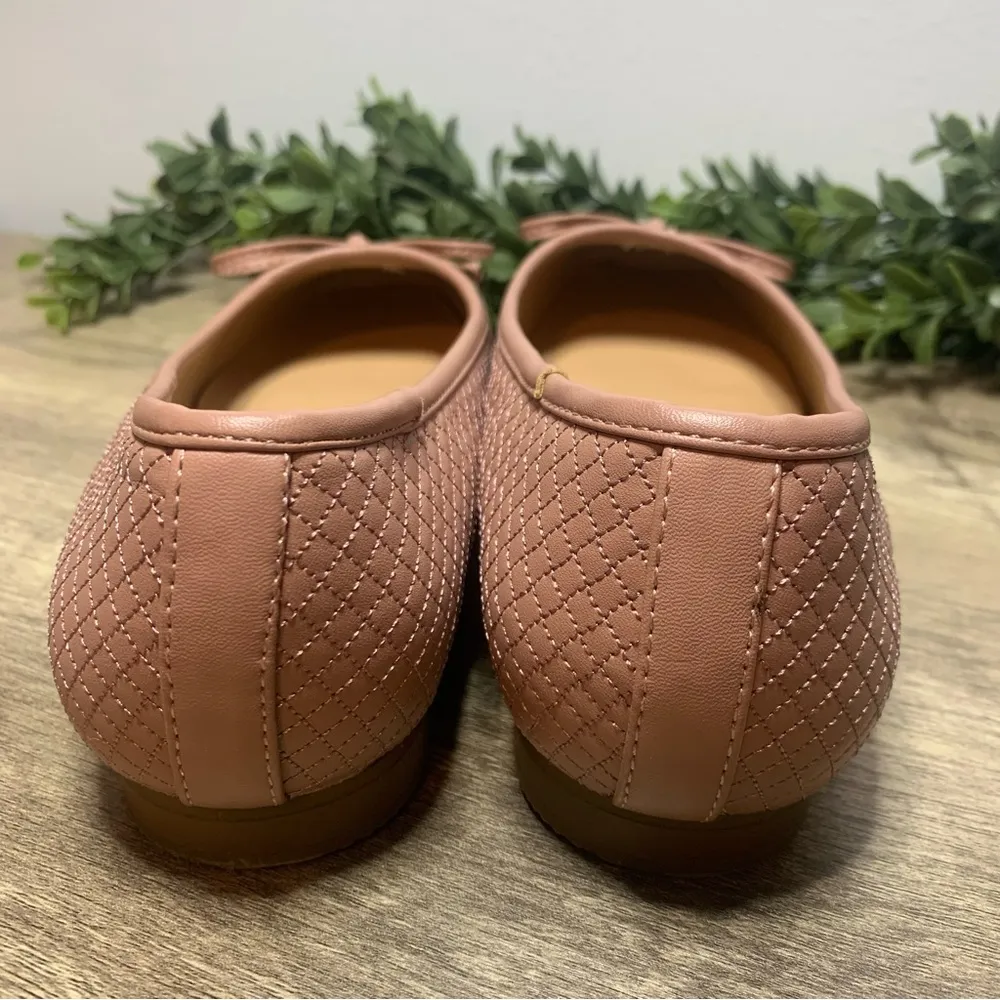 Cliffs by White Mountain Women's Pink Ballet Flats Ladies Size 9.5 Wide Blanche - Image 3