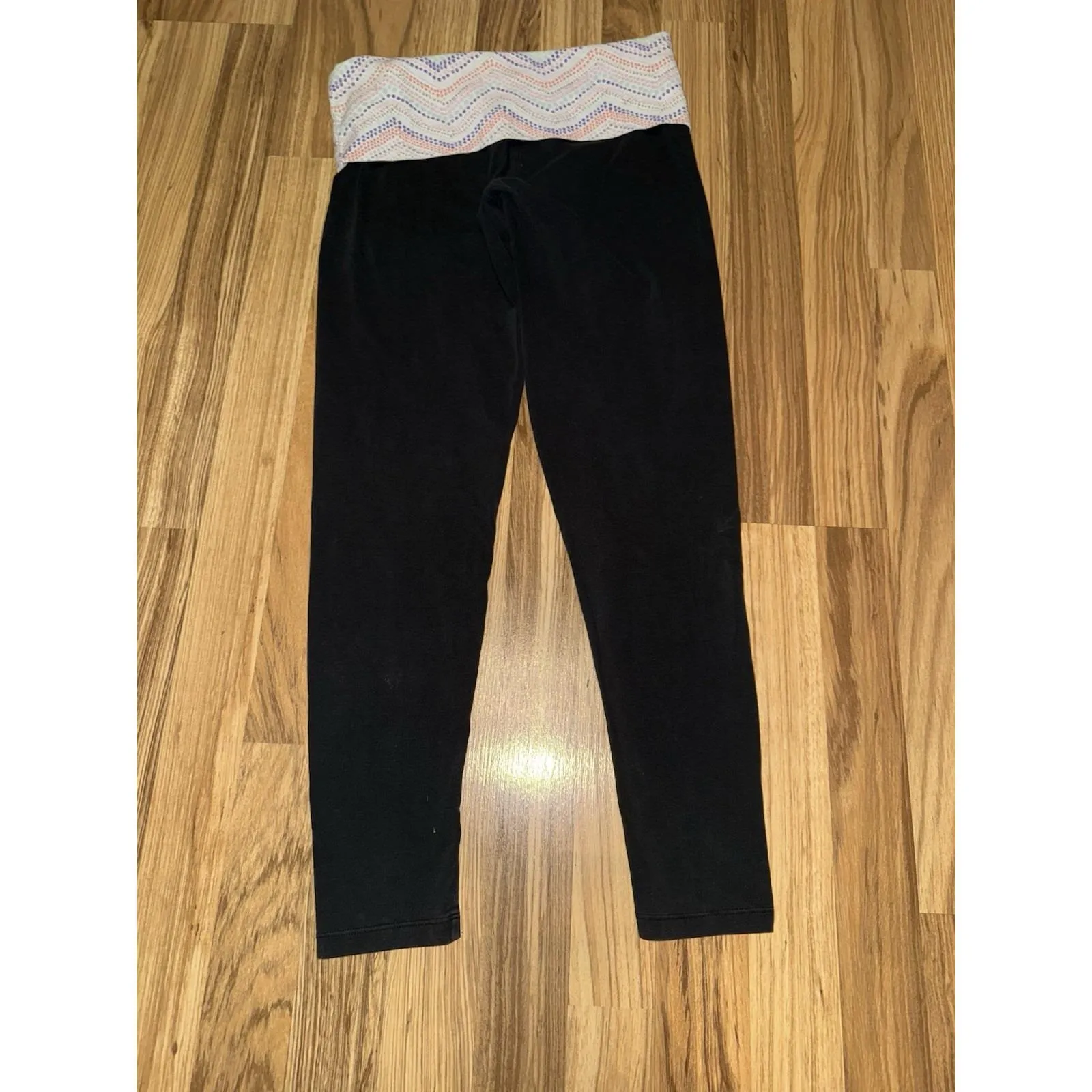 Victoria's Secret PINK Yoga Sz S Y2K Rhinestone Bling Foldover Waist‎ Leggings - Image 6