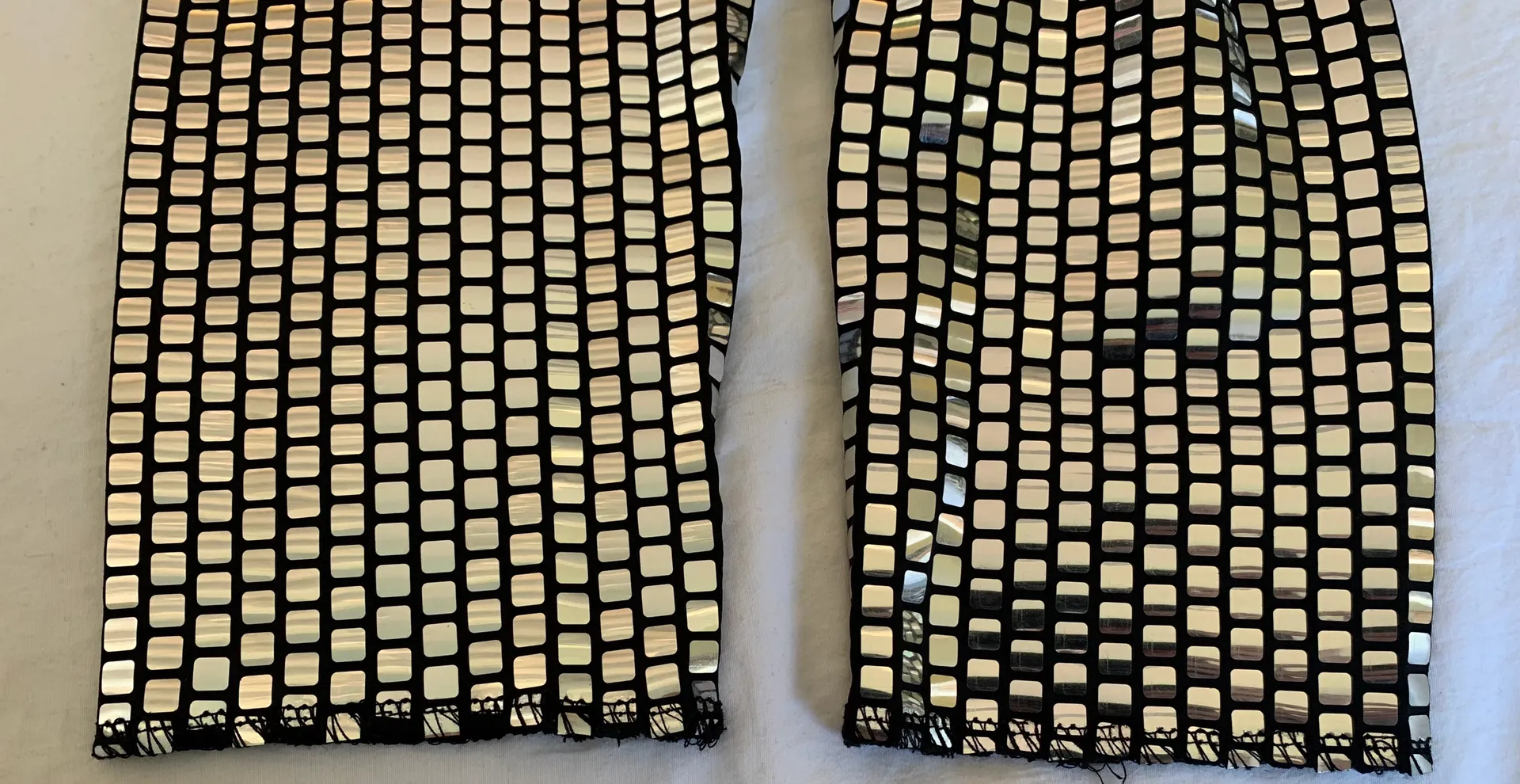 Forever 21 Black & Silver Metallic Skinny Leggings  - Image 5