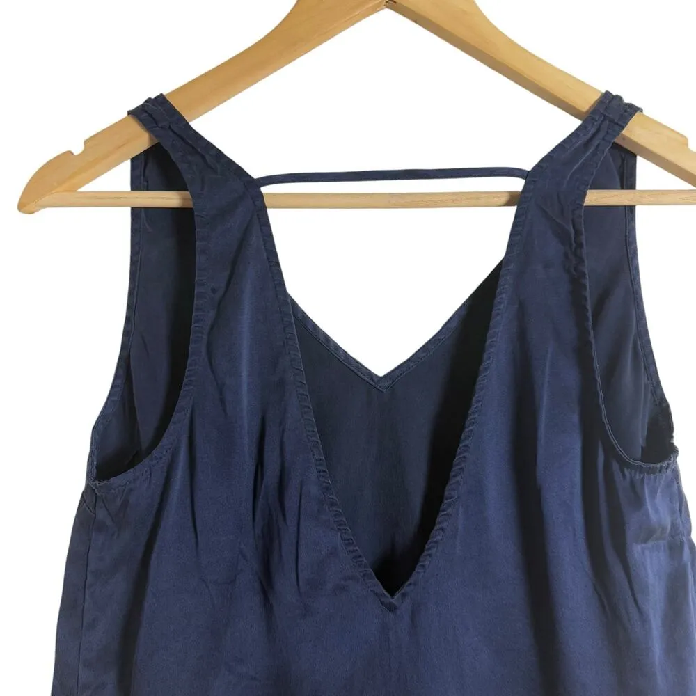 Lunya Navy Blue Washable Silk V - Image 6