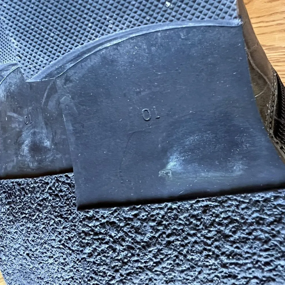 Jeffrey Campbell Tonette‎ Combat Croc Embossed Boot Grey Women's Size 10 - Image 12