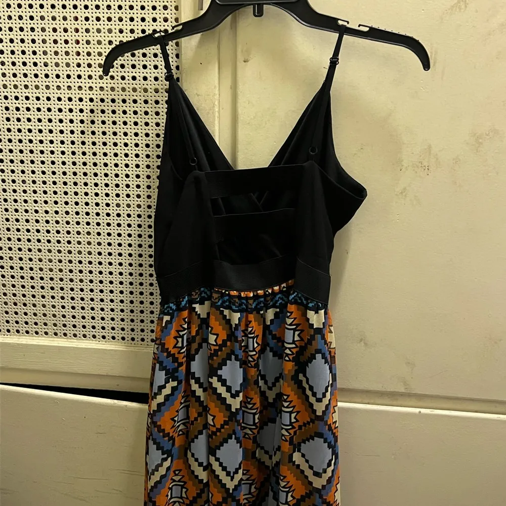 SM potters pot abstract pattern chiffon summer dress - Image 2