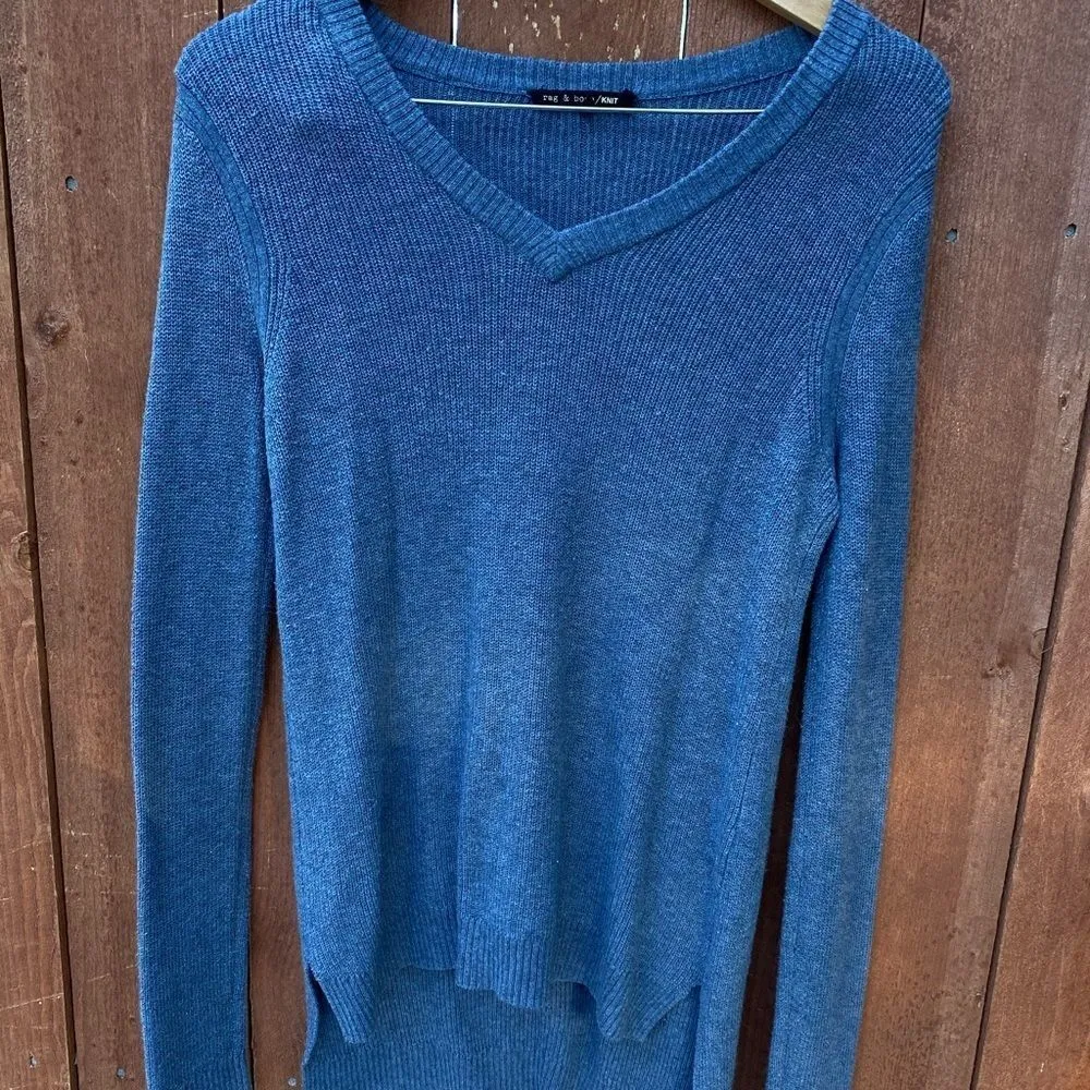 Rag & Bone Knit Merino Wool‎ Blend Sweater - Image 2