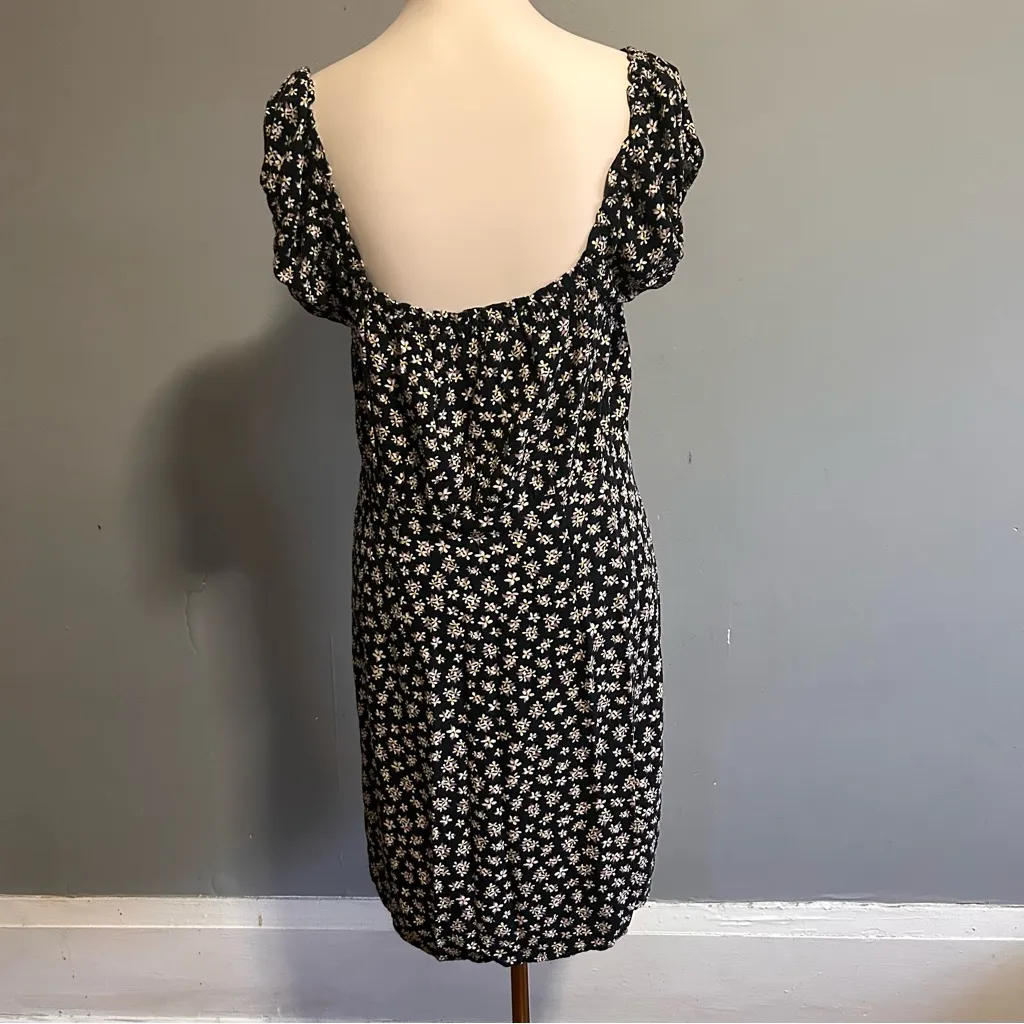 Aeropostale Floral Keyhole Empire-Waist Dress | Size: XL | Rayon/Linen | MSRP$45 - Image 5