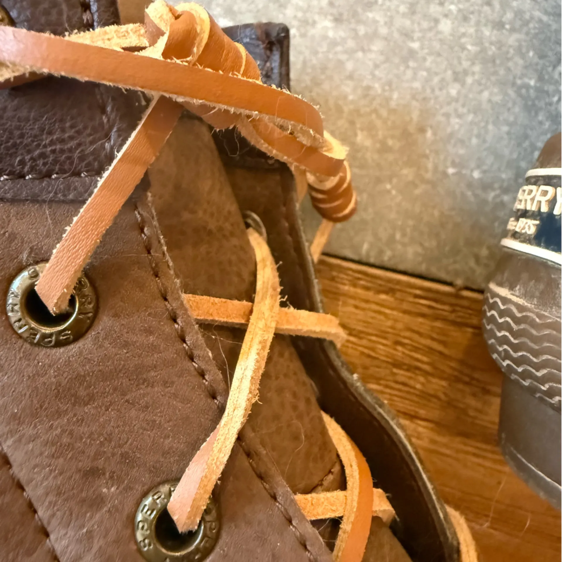 Sperry Top-Sider Saltwater Duck Boots Brown & Navy Blue Women’s Size 8M - Image 11