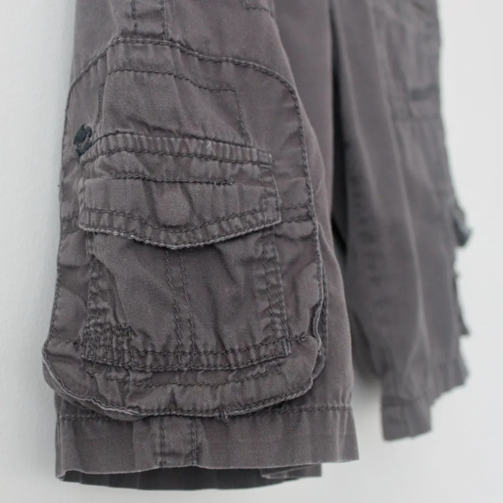 Billabong Vintage Y2K 100% Cotton Dark Grey Zipper Pocket Utility Shorts 1 - Image 7