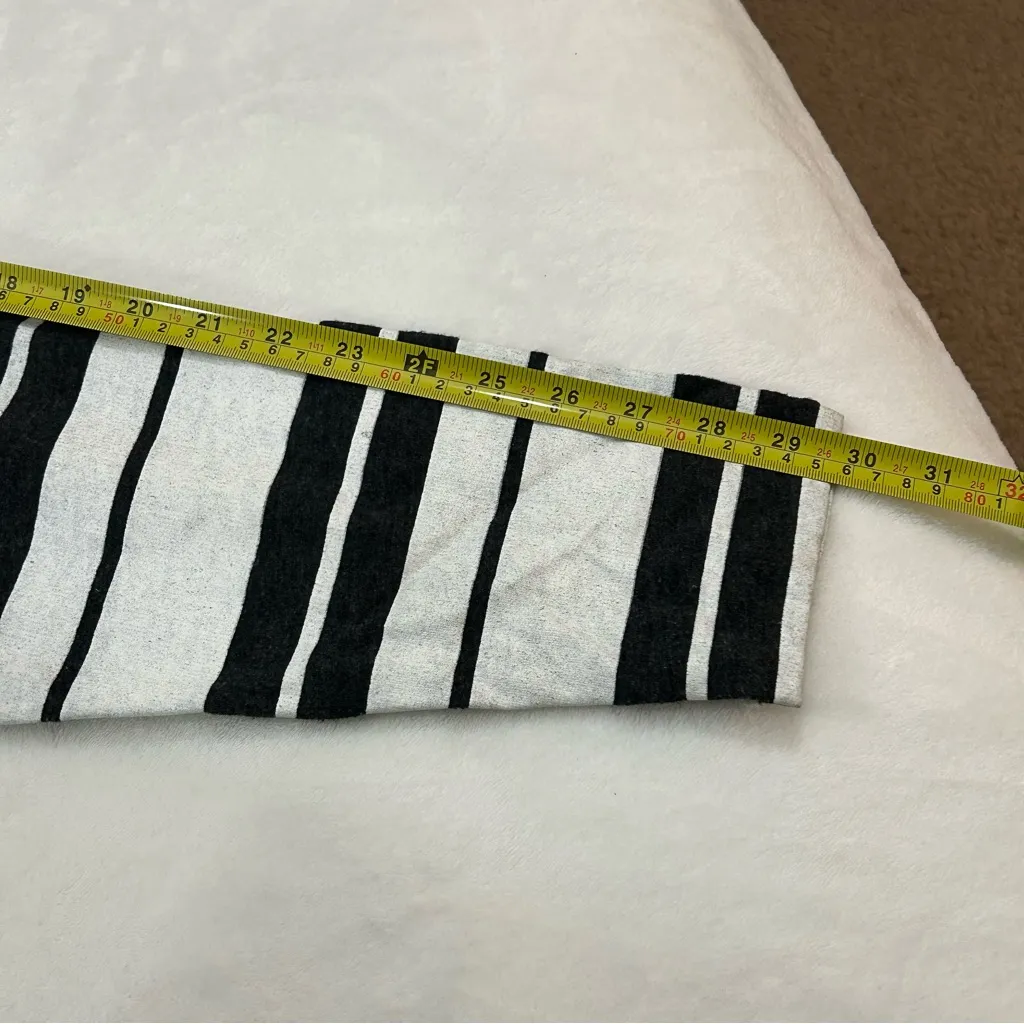 Mossimo Supply Co. Love Pink Black White Striped Oversized Hoodie Sweatshirt XXL Size 2X - Image 9