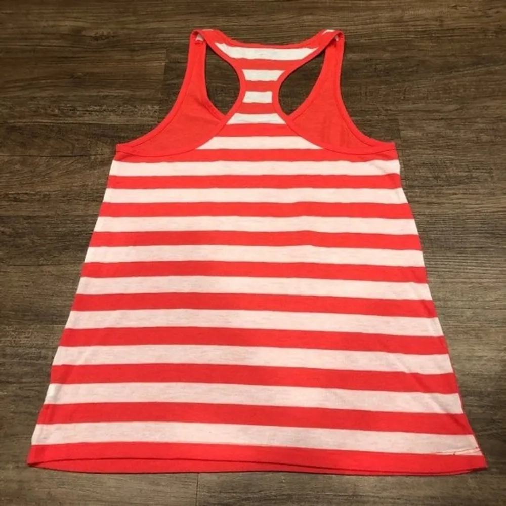 Aeropostale AERO "LIVE LOVE DREAM" Racerback Tank Top S SM Small Bright Red Pink - Image 4