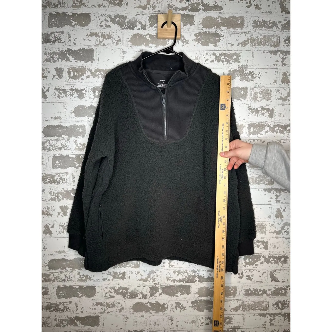 Aerie | women gray sherpa pullover 1/4 zip - Image 6