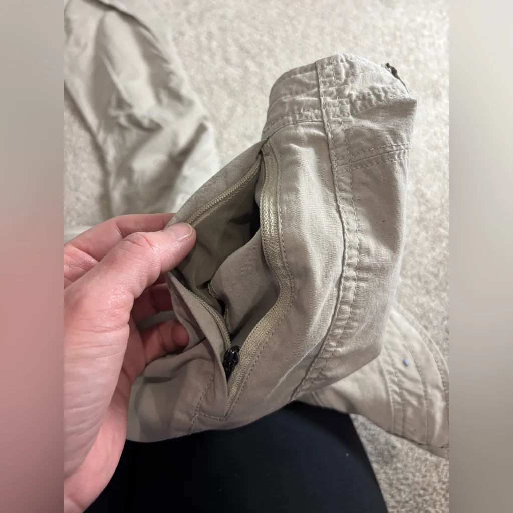 Kuhl Pants Womens 4 Short Tan Outdoor Hiking Casual Straight Leg Cotton Nylon - Image 8