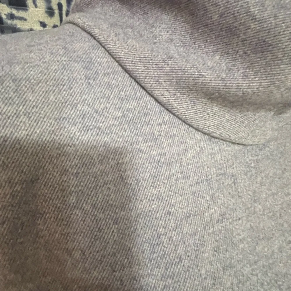 Women’s Tuckernuck Blue Piper Poncho Funnel Neck OS Soft Preppy Leather Trim Size undefined - Image 7