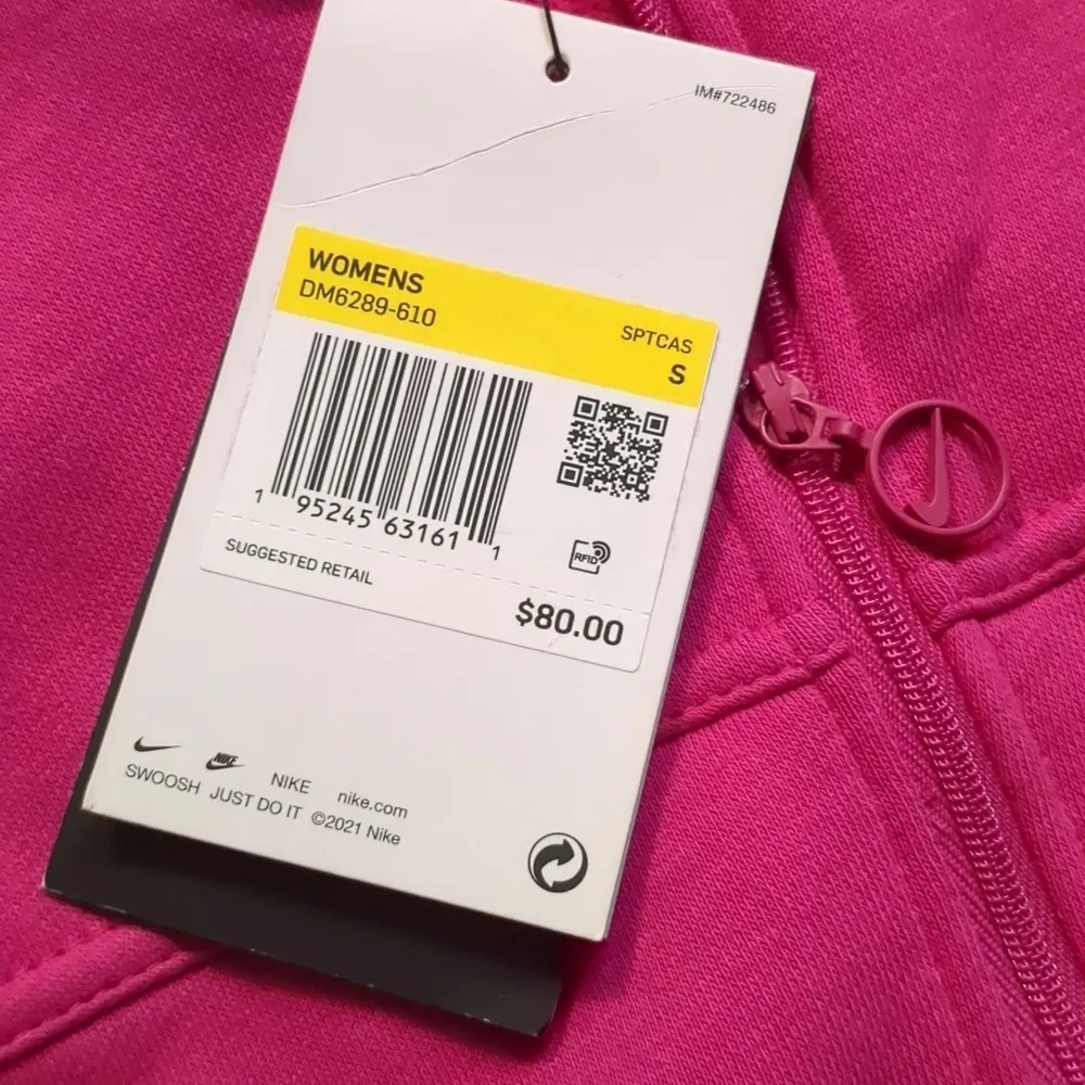 Nike  pink long sleeve sweatshirt romper size small - Image 6