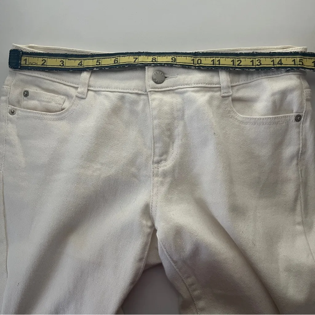 Joe Fresh Women's Straight Leg White Jeans - Image 7