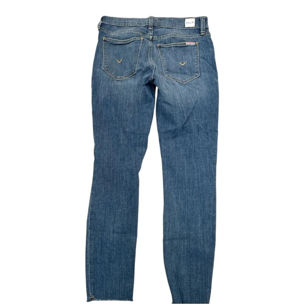 Hudson Natalie Midrise Skinny Distressed Ankle Jeans Blue Size 27 - Image 2