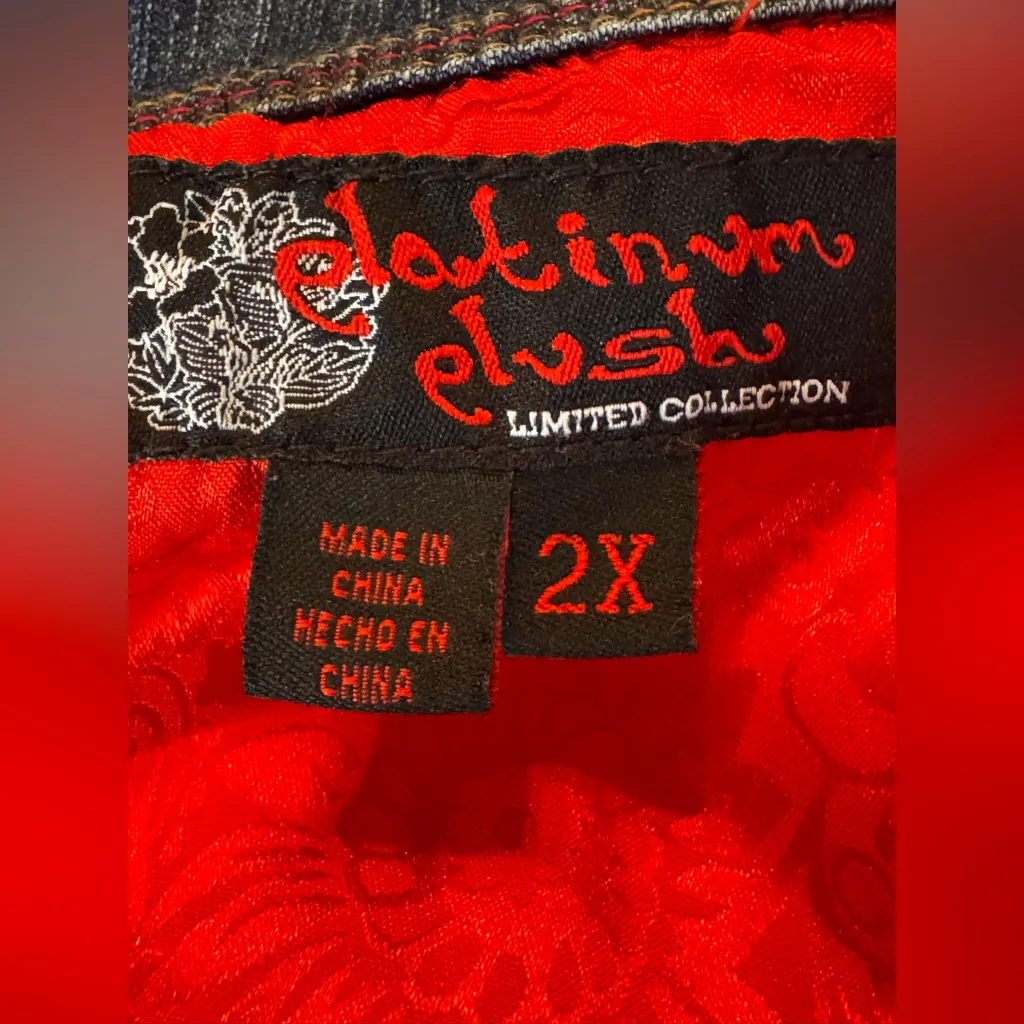 Embroidered Blue Denim Jacket Size 2X - Image 10